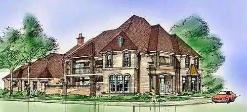 image of traditional house plan 4914